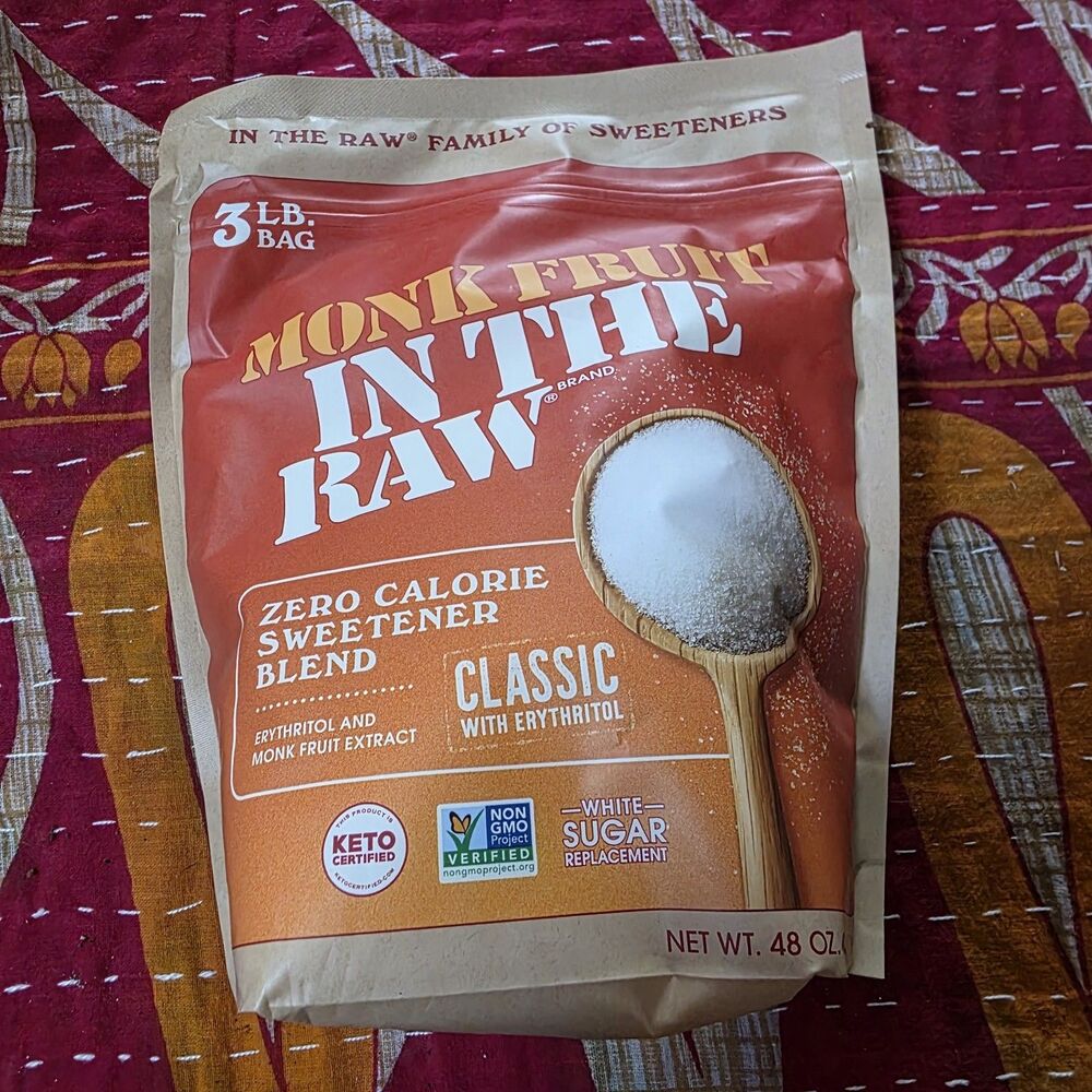 In the Raw Monk Fruit Sweetener Blend Classic w/ Erythritol Granulated 48 oz